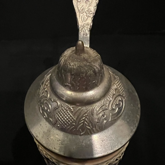 Vintage German Beer Stein with Silver and Blue Accents - Picture 3 of 13